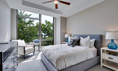Bedroom options to fit every lifestyle bedroom with bed fan and large window