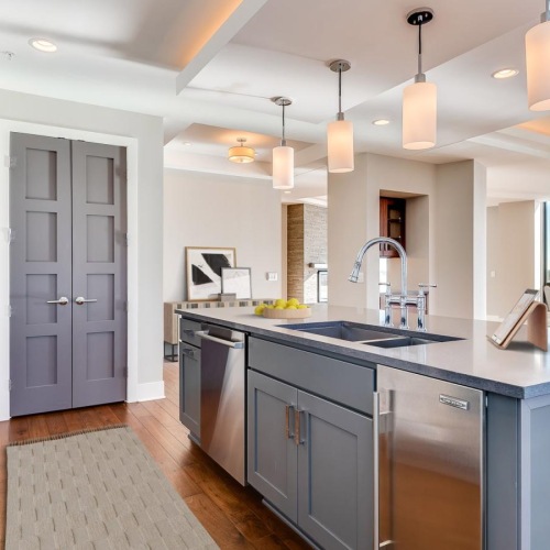 Beautiful kitchens with designer finishes a kitchen with a large island