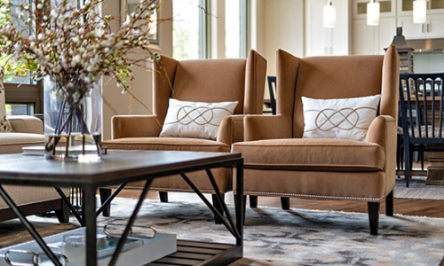 Access to resident-only features lounge with seating and a table