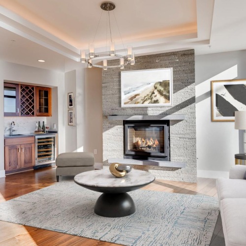 Gorgeous living areas to entertain and enjoy a living room with a fireplace